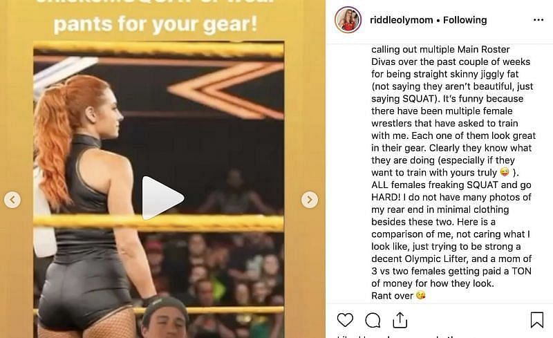 The deleted Instagram post from The Original Bro's ex-wife